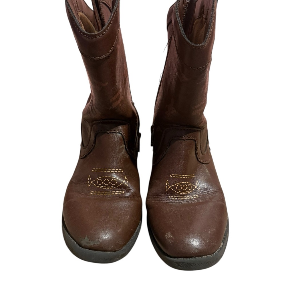 Disney Kids Cowboy Boots size US 11.  Toy Story Design - Brown light up - Picture 4 of 9